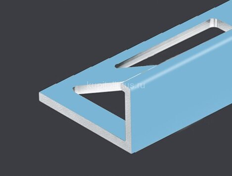 Заказать Алюминиевый L-профиль 12 мм PV03-32 голубой Ral 5024 2,7 м 