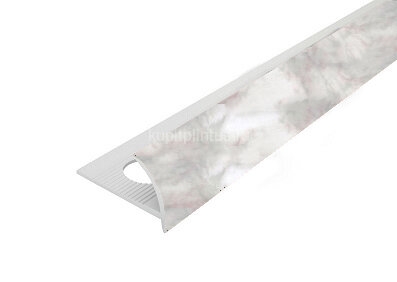 Заказать Профиль внешний ПВХ для плитки Cezar 7 мм 228 Ледяной мрамор 2,5 м Заказать Профиль внешний ПВХ для плитки Cezar 7 мм 228 Ледяной мрамор 2,5 м