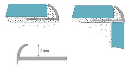 Заказать Профиль внешний ПВХ для плитки Cezar 7 мм 125 Светло-бежевый 2,5 м Заказать Профиль внешний ПВХ для плитки Cezar 7 мм 125 Светло-бежевый 2,5 м