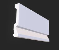 Напольный плинтус 99х16,5 мм Hiwood LB99 из полистирола под подсветку 2 м Напольный плинтус 99х16,5 мм Hiwood LB99 из полистирола под подсветку 2 м