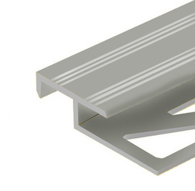 Заказать Профиль лестничный фигурный 20х10 мм алюминий PV51-02 серебро матовое 2,7 м 