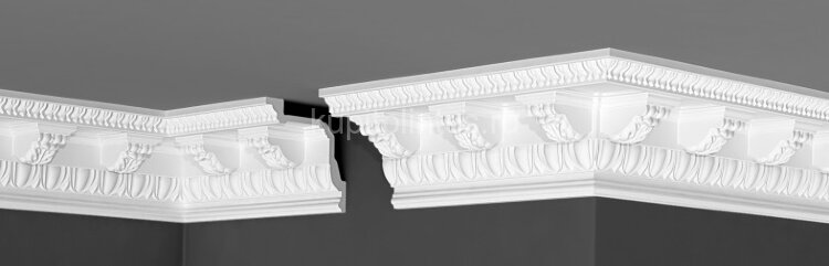 Заказать Потолочный плинтус 100х100 мм Де-Багет Декор ДП 06/140 белый 2 м 