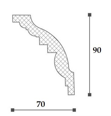 Заказать Карниз NMC Allegro AL24 90х70 2 м 