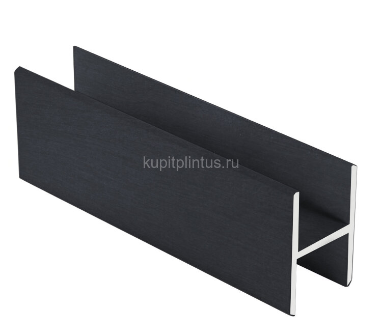 Заказать Алюминиевый Н-образный профиль ОП-501 под панель 4 мм (2,7 м) черный 