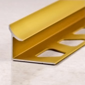 Уголок внутренний для плитки (раскладка) ПО-В10 золото матовое 2,7 м
