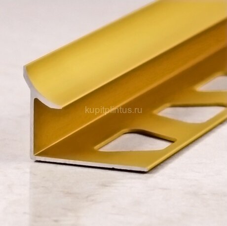 Заказать Уголок внутренний для плитки (раскладка) ПО-В10 золото матовое 2,7 м Заказать Уголок внутренний для плитки (раскладка) ПО-В10 золото матовое 2,7 м