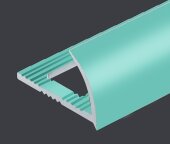 Профиль C-образный алюминиевый 12 мм PV18-33 бирюзовый Ral 6027 2,7 м Профиль C-образный алюминиевый 12 мм PV18-33 бирюзовый Ral 6027 2,7 м