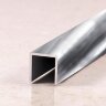 Профиль П-образный из алюминия П-8х8 серебро глянцевое 2,7 м