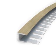 Профиль П-образный гибкий MP55 из алюминия 38 Клен 2,7 м