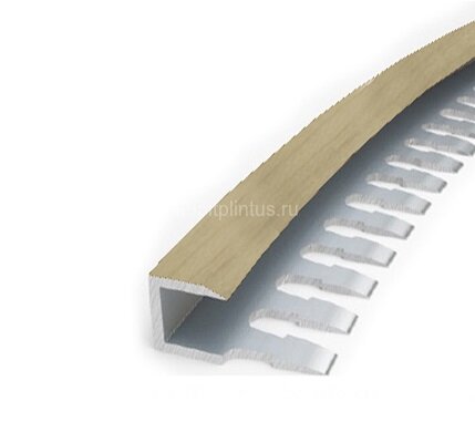 Заказать Профиль П-образный гибкий MP55 из алюминия 38 Клен 2,7 м 