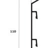 Заказать Фурнитура для напольного плинтуса ПТ-110 ПВХ окончание (кмп) черный 