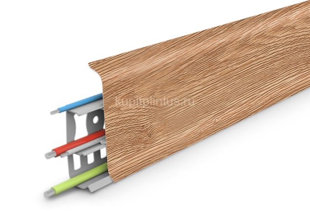 Заказать Напольный плинтус с кабель-каналом 70 мм Идеал Деконика Д-П70 221 дуб янтарный 2,2 м Заказать Напольный плинтус с кабель-каналом 70 мм Идеал Деконика Д-П70 221 дуб янтарный 2,2 м