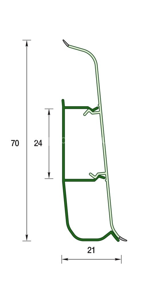 Заказать Напольный плинтус с кабель-каналом 70 мм Идеал Деконика Д-П70 221 дуб янтарный 2,2 м Заказать Напольный плинтус с кабель-каналом 70 мм Идеал Деконика Д-П70 221 дуб янтарный 2,2 м