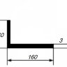 Заказать Уголок из алюминия 40х160х3 мм разносторонний 3 м 