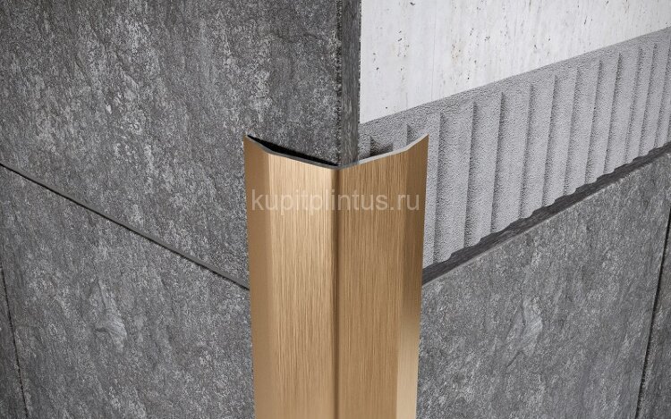 Заказать Уголок из нержавейки 15х15 FD 15 GS золото сатинированное 3 м Заказать Уголок из нержавейки 15х15 FD 15 GS золото сатинированное 3 м