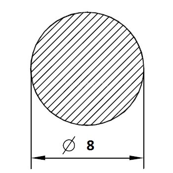 Заказать Алюминиевый пруток круглый 8 мм 3 м Заказать Алюминиевый пруток круглый 8 мм 3 м