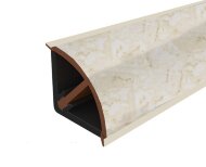 Плинтус для столешницы 14х14 Cezar Mini выпуклый 038 Иерусалимский песок 3 м Плинтус для столешницы 14х14 Cezar Mini выпуклый 038 Иерусалимский песок 3 м