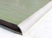 Внешний гибкий С-образный профиль алюминиевый 12 мм PV21-03 Серебро блестящее 2,7 м