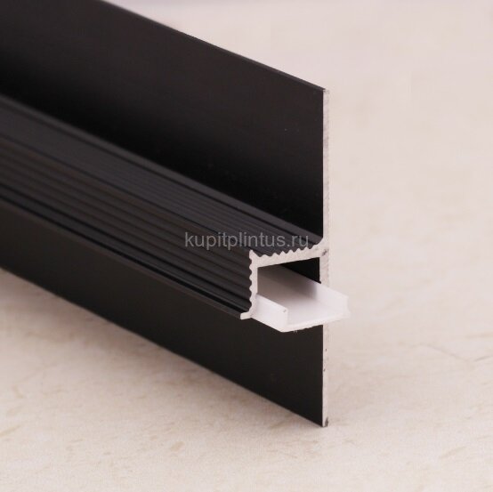 Заказать Алюминиевый теневой плинтус для светодиодных лент (с экраном) ПО-143 Черный матовый 2,7 м Заказать Алюминиевый теневой плинтус для светодиодных лент (с экраном) ПО-143 Черный матовый 2,7 м