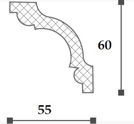 Заказать Карниз NMC Allegro AL23 60х55 2 м Заказать Карниз NMC Allegro AL23 60х55 2 м