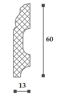 Заказать Плинтус для пола NMC Floorstyl FB1 60х13 2 м 