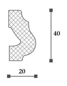 Заказать Карниз NMC Nomastyl O 40х20 2 м 
