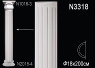 Полуколонна тело Перфект N3318 2000х180х90 мм Полуколонна тело Перфект N3318 2000х180х90 мм