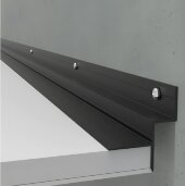 Алюминиевый теневой потолочный профиль ПТП-39 черный 3м Алюминиевый теневой потолочный профиль ПТП-39 черный 3м