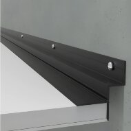 Алюминиевый теневой потолочный профиль ПТП-39 черный 3м  арт.2341