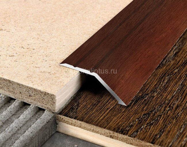 Заказать Порог разноуровневый из алюминия С1 КД Махагон (декорированный) 2,7 м Заказать Порог разноуровневый из алюминия С1 КД Махагон (декорированный) 2,7 м