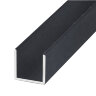 Заказать Алюминиевый П-образный профиль ОП-502 под панель 4 мм 3 м черный 