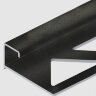 Заказать Алюминиевый профиль окантовочный П-образный 10 мм PV54-18 черный матовый 2,7 м 