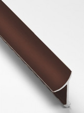 Профиль алюминиевый для плитки внутренний 10 мм Gunsen PV30-38 темно-коричневый Ral 8017 2,7 м