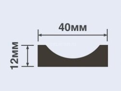 Заказать Молдинг 40х12 мм Hiwood P40 белый полистирол 2,7 м 