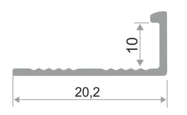 Заказать Профиль L-образный из алюминия ПО-Г10 серебро глянцевое 2,7 м Заказать Профиль L-образный из алюминия ПО-Г10 серебро глянцевое 2,7 м