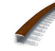 Профиль П-образный гибкий MP55 из алюминия 34 Бук золотистый 2,7 м