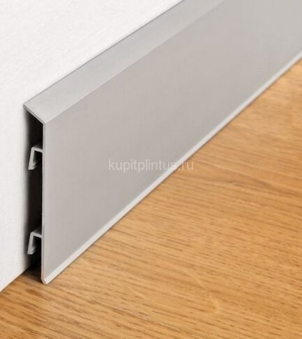 Заказать Напольный плинтус алюминиевый 100 мм ПТ-110 сырой алюминий 3 м Заказать Напольный плинтус алюминиевый 100 мм ПТ-110 сырой алюминий 3 м