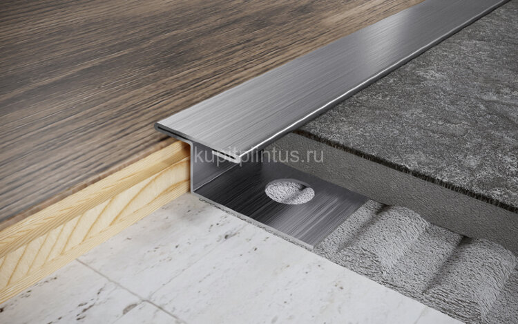 Заказать Т-профиль нержавеющая сталь закладной 8 мм FTZ 8 P полированная сталь 2,7 м Заказать Т-профиль нержавеющая сталь закладной 8 мм FTZ 8 P полированная сталь 2,7 м