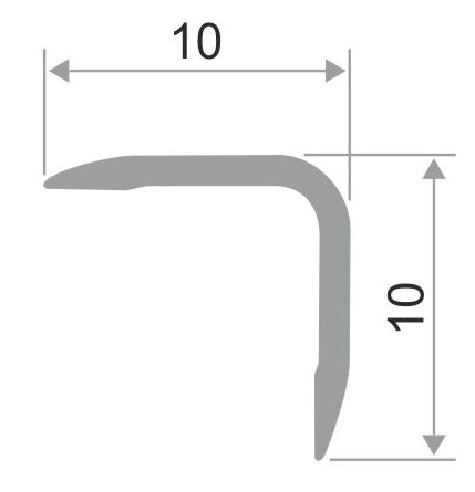 Заказать Алюминиевый уголок ПН-10Х10 Графит глянец 2,7 м Заказать Алюминиевый уголок ПН-10Х10 Графит глянец 2,7 м