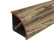 Плинтус для столешницы 14х14 Cezar Mini выпуклый 037 Африканская зебра 3 м Плинтус для столешницы 14х14 Cezar Mini выпуклый 037 Африканская зебра 3 м