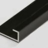 Заказать Алюминиевый профиль для стекла П-образный ПО-95 Черный матовый 2,7 м 