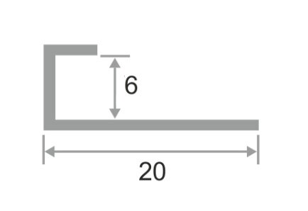 Заказать Алюминиевый профиль для стекла П-образный ПО-95 Черный матовый 2,7 м 