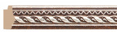 Декоративный молдинг Decomaster 149-956 Коричневый-серебро 17х10х2400 мм
