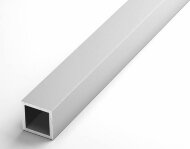 Алюминиевый бокс 25х25х2 мм анодированный серебро 3 м