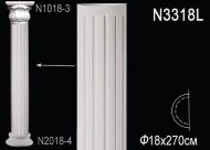 Полуколонна тело Перфект N3318L 2700х180х90 мм Полуколонна тело Перфект N3318L 2700х180х90 мм