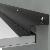 Алюминиевый теневой потолочный профиль ПТП-43LED черный 2м Алюминиевый теневой потолочный профиль ПТП-43LED черный 2м