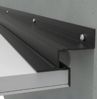 Алюминиевый теневой потолочный профиль ПТП-43LED черный 2м Алюминиевый теневой потолочный профиль ПТП-43LED черный 2м