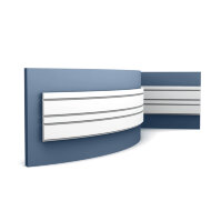 Декоративная панель гибкая Orac Decor 3D W119F белый полиуретан 200x25x2 см Декоративная панель гибкая Orac Decor 3D W119F белый полиуретан 200x25x2 см