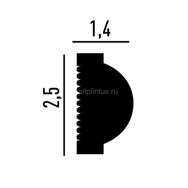 Заказать Молдинг Перфект Плюс P181 белый ударопрочный полимер 25х14х2000 мм Заказать Молдинг Перфект Плюс P181 белый ударопрочный полимер 25х14х2000 мм