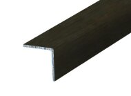 Уголок 20х20 мм алюминиевый КД Венге (декорированный) 2,7 м